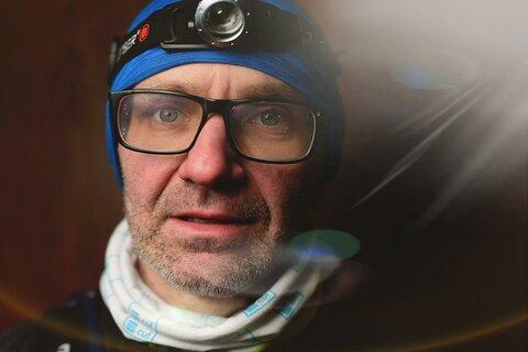 Konrad během Winter Trail Małopolska 2019