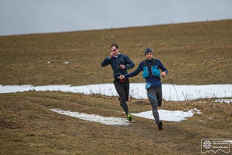 Michał během Zimowy Półmaraton Gór Stołowych 2021
