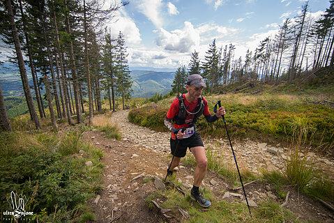 Marcin během Beskidy Ultra Trail 2021