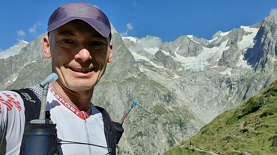 Sebastian během UTMB 2021