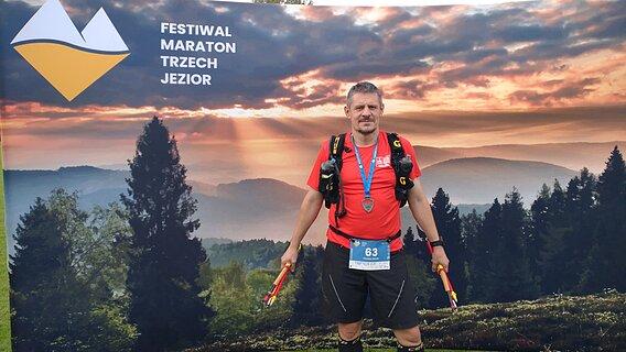Tomasz během Festiwal Górski Maraton Trzech Jezior 2021
