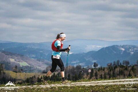 Agnieszka během Pieniny Ultra-Trail 2022
