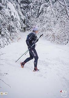 Katarzyna během Winter Trail Małopolska 2022