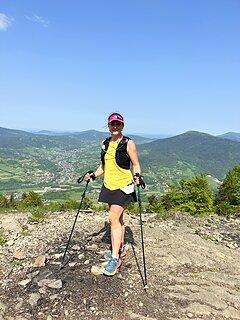 Katarzyna během Ultra-Trail® Małopolska 2023