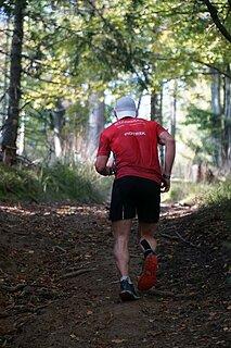 Piotr během Ekstremalny Półmaraton Górski 2023
