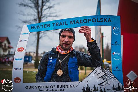 Jarosław během Winter Trail Małopolska 2023