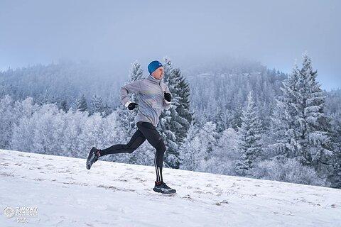 Daniel během Zimowy Półmaraton Gór Stołowych 2024