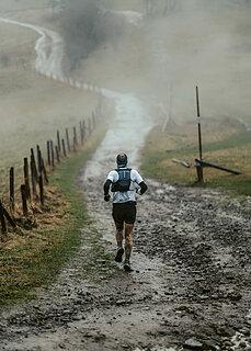 Michał během Baran Trail Race Zima 2024