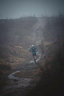 Piotr během Baran Trail Race Zima 2024