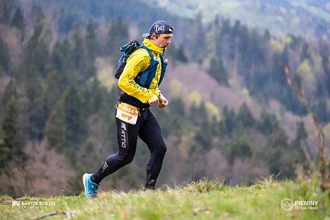Przemysław během Pieniny Ultra-Trail 2024