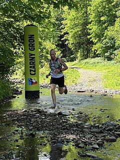 Konrad během Ultramaraton Beskidzki Topór 2024