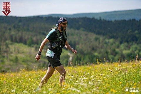 Grzegorz během Ultramaraton Jaga-Kora 2024