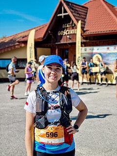 Katarzyna během Pogórze Ultra Trail 2024