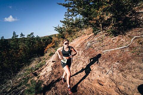 Agata během Pomerania Ultra Trail 2024