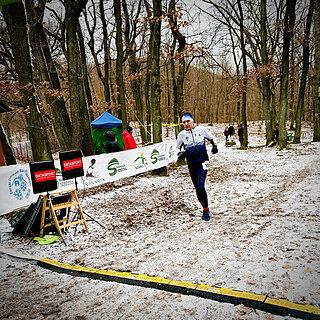 Rafał během Górski Zimowy Maraton Ślężański 2025