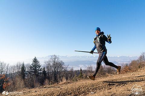 Paweł během Gorce Ultra-Trail Winter 2025