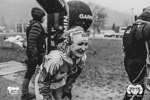 Ewelina během Baran Trail Race Zima 2025