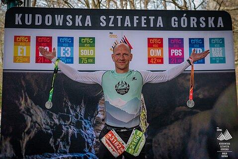Paweł během Kudowska Sztafeta Górska 2025