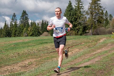 Miłosz během Pieniny Ultra-Trail 2025