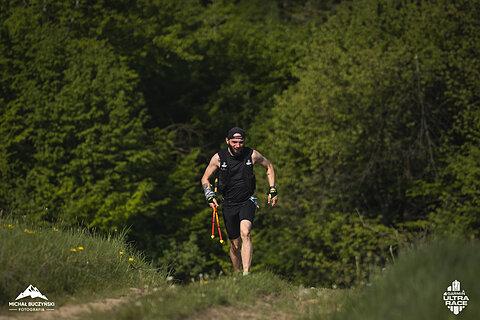 Michał během Garmin Ultra Race Myślenice 2025