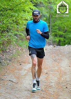 Damian během Ultramaraton Beskidzki Topór 2025