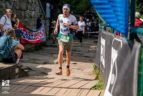 Piotr během Supermaraton Gór Stołowych 2025