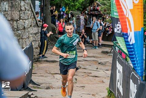 Michał během Supermaraton Gór Stołowych 2025