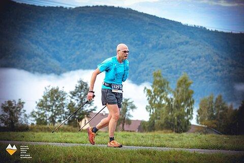 Dariusz během Festiwal Górski Maraton Trzech Jezior 2025