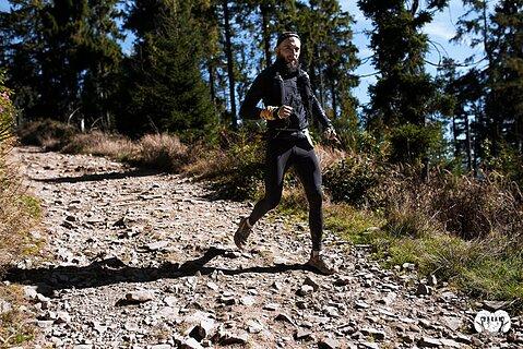 Michał během Baran Trail Race 2025