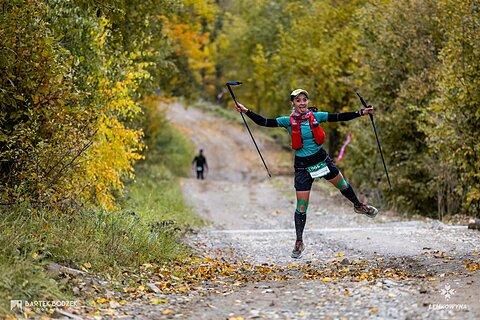 Sabina během Łemkowyna Ultra-Trail® 2025