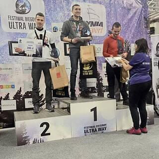 Radosław během Zimowy Festiwal Biegowy Ultra Way 2026