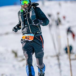 Grzegorz během Zimowy Ultramaraton Karkonoski 2025