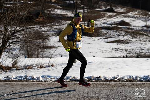 Piotr během Gorce Ultra-Trail Winter 2026