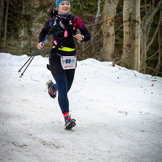Sabina během Turbacz Winter Trail 2026