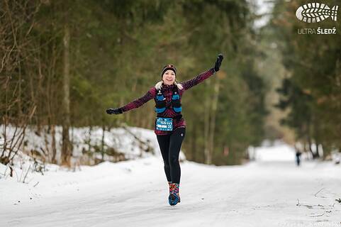 Marta během Ultra Śledź Puszczy Knyszyńskiej 2026