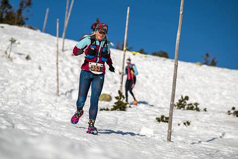 Marta během Zimowy Ultramaraton Karkonoski 2026