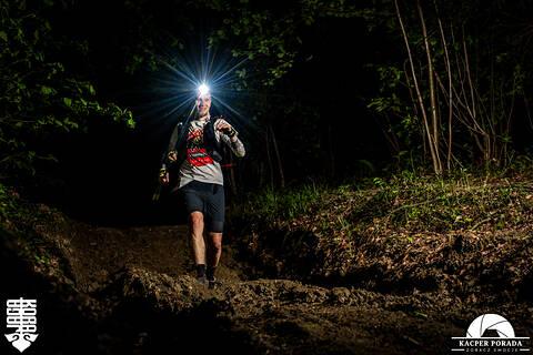 Michał během Ultramaraton Jaga-Kora 2026