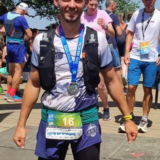 Piotr během Supermaraton Gór Stołowych 2026