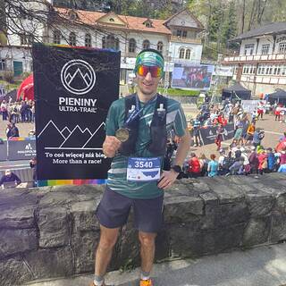 Michał během Pieniny Ultra-Trail 2026