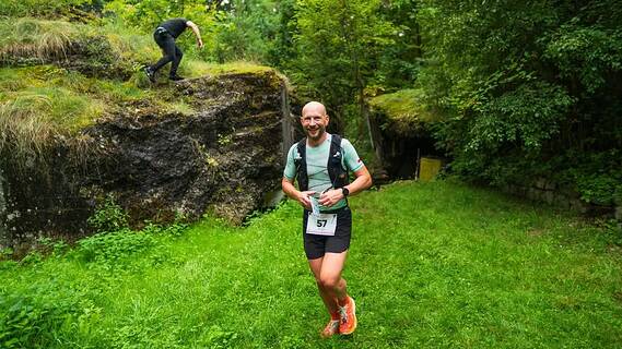 Paweł během Ultramaraton Powstańca 2026